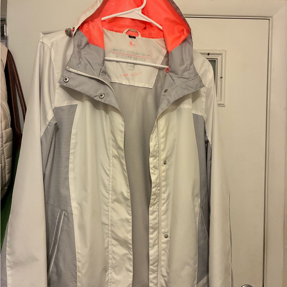 Free Country Women's White and Gray Windbreaker Jacket